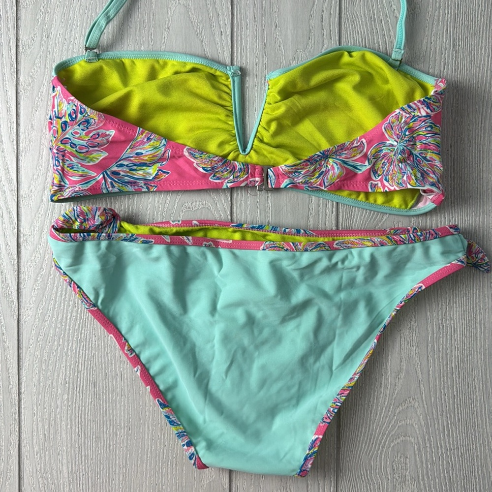 YMI Bikini XL Aqua and Pink floral set, 2 pieces - Picture 6 of 10